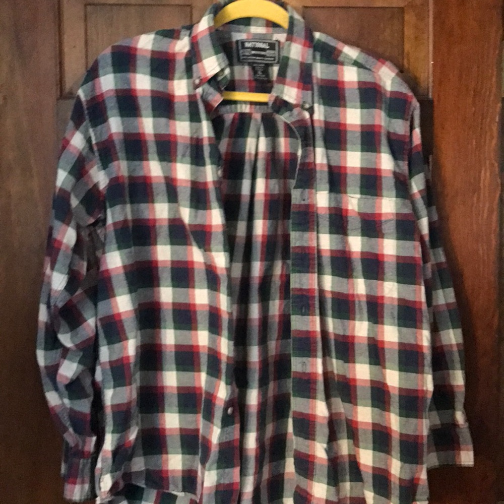 Plaid shirt. Perfect for the fall, winter, spring!